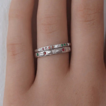Rainbow's End 2-Piece Ring Set