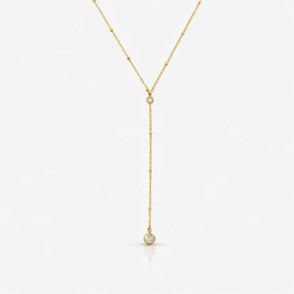 Raindrop Lariat Necklace