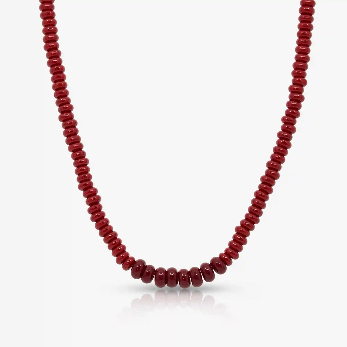 Scarlet Glow Beaded Necklace