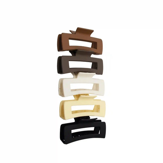 Soft Girl Claw Clips 5-Pack Set