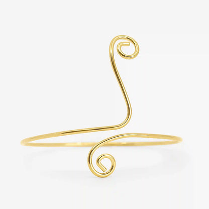 Spiral Glow Arm Cuff Gold