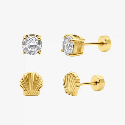 Flat Back Earrings Set Collection