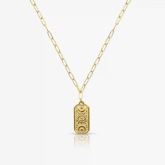 Lucky Eye Coin Necklace