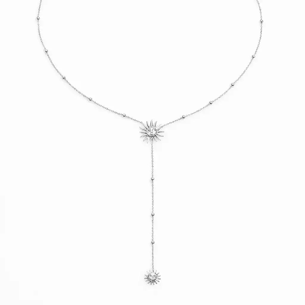 Sunny Glow Lariat Necklace