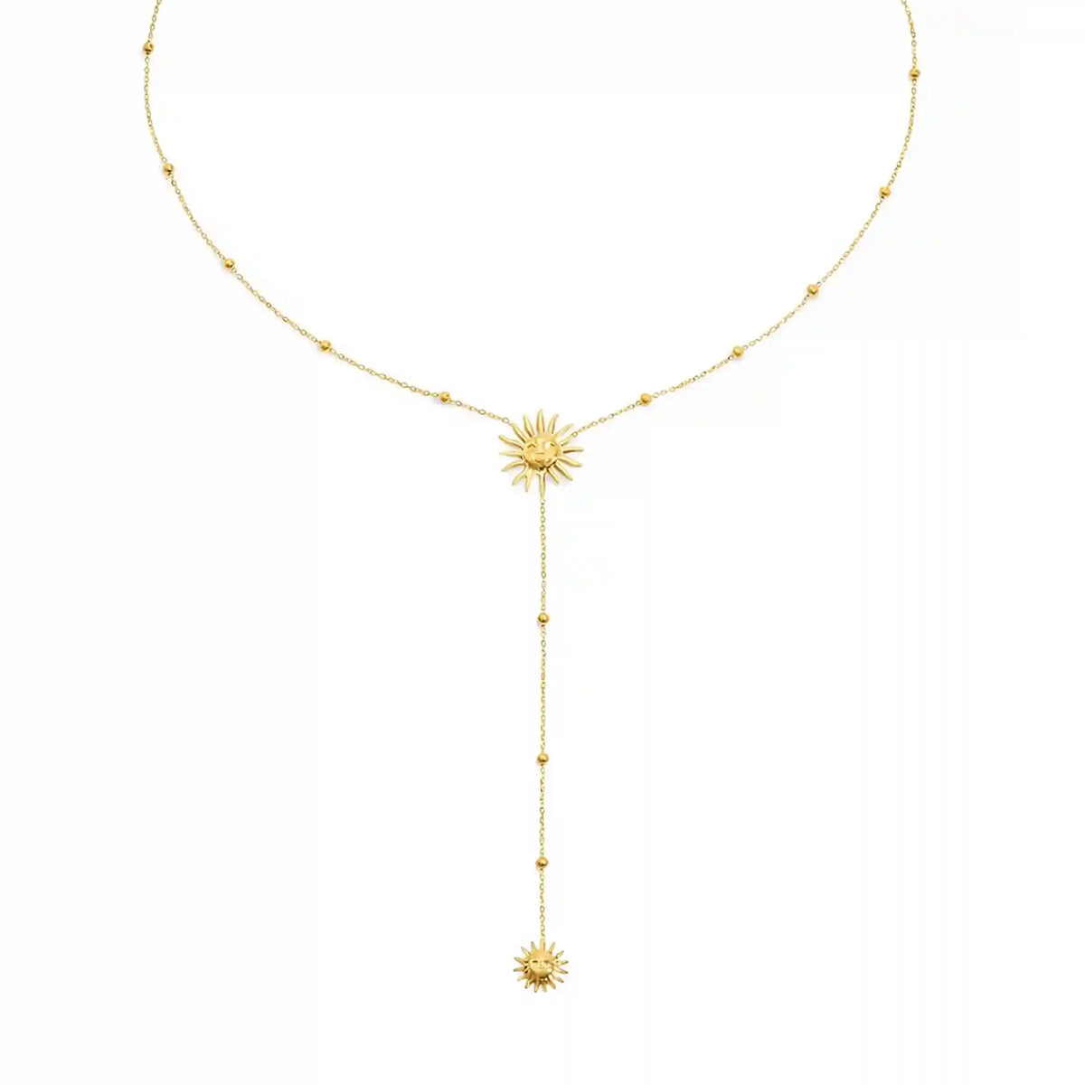 Sunny Glow Lariat Necklace
