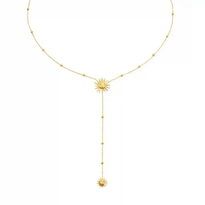 Sunny Glow Lariat Necklace
