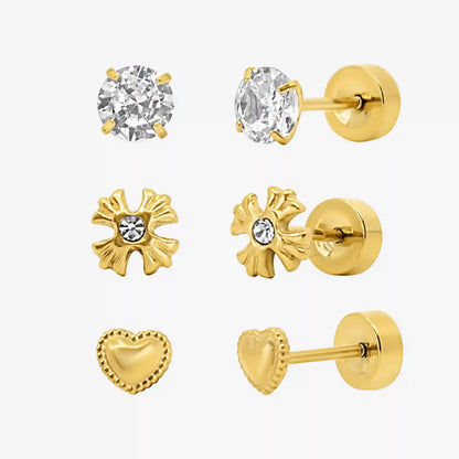 Flat Back Earrings Set Collection