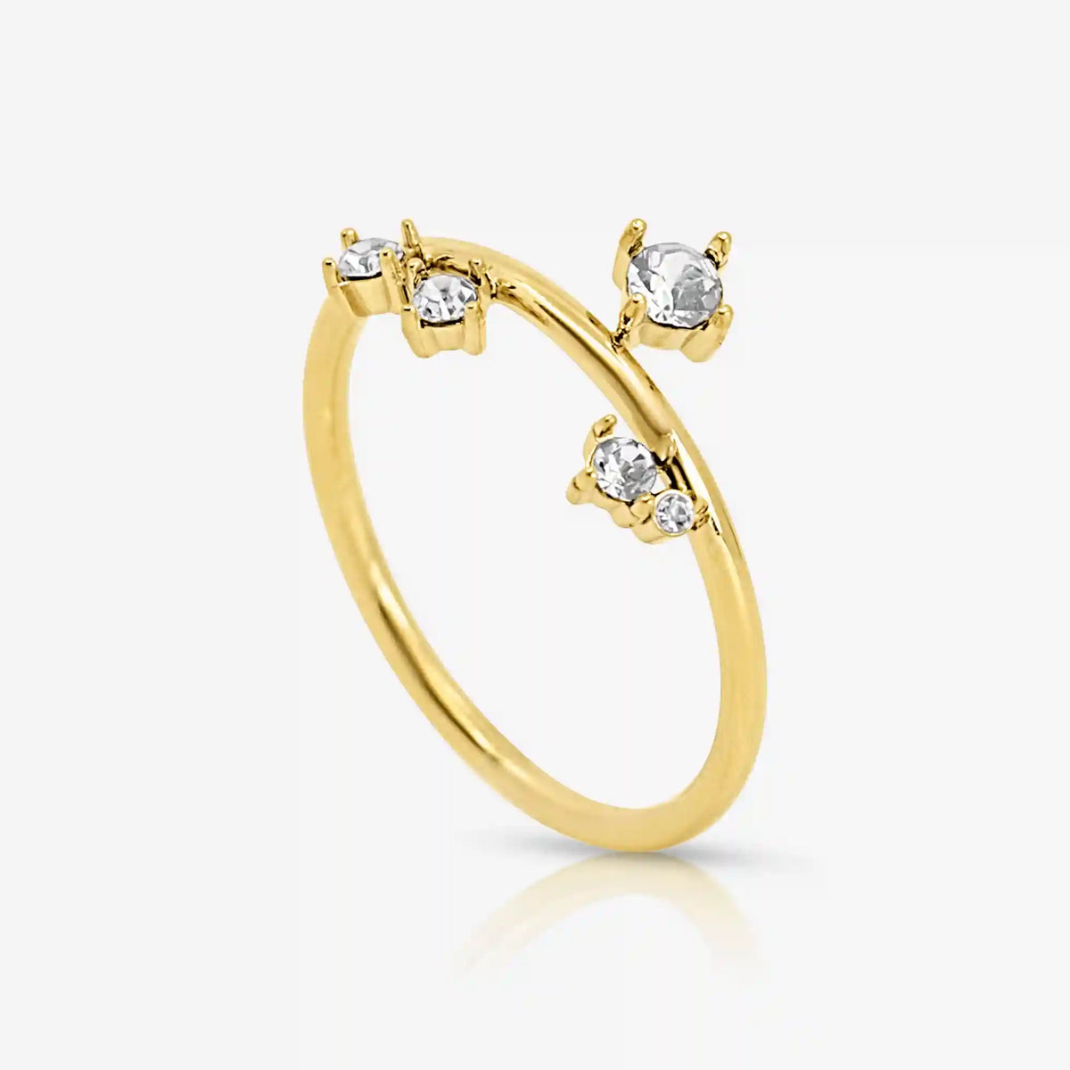 Triple Spark Drop Ring
