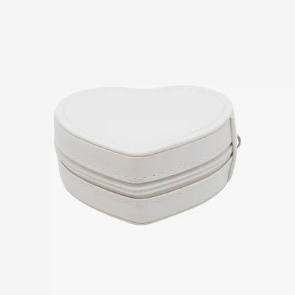 Heart-Shaped Travel Jewelry Case